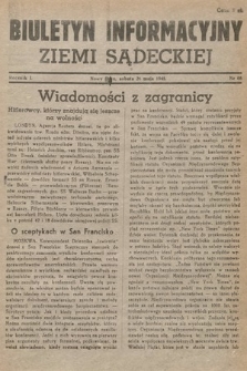 Biuletyn Informacyjny Ziemi Sądeckiej. 1945, nr 66