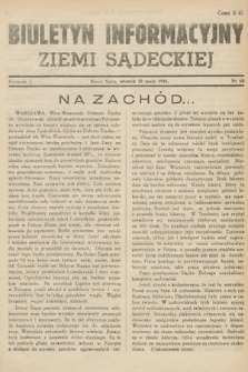 Biuletyn Informacyjny Ziemi Sądeckiej. 1945, nr 68