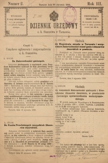 Dziennik Urzędowy C. K. Starostwa w Tarnowie. 1899