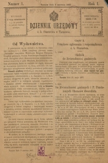 Dziennik Urzędowy C. K. Starostwa w Tarnowie. 1897, nr 1