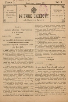 Dziennik Urzędowy C. K. Starostwa w Tarnowie. 1897, nr 5