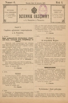 Dziennik Urzędowy C. K. Starostwa w Tarnowie. 1897, nr 6