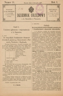 Dziennik Urzędowy C. K. Starostwa w Tarnowie. 1897, nr 11