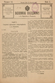 Dziennik Urzędowy C. K. Starostwa w Tarnowie. 1897, nr 12