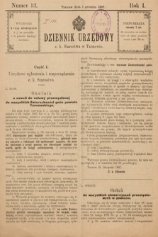 Dziennik Urzędowy C. K. Starostwa w Tarnowie. 1897, nr 13