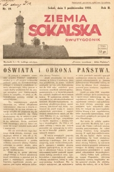 Ziemia Sokalska. 1935, nr 19