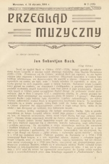 Przegląd Muzyczny. 1914, z. 2