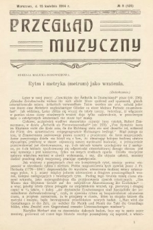 Przegląd Muzyczny. 1914, z. 8