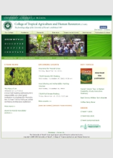 University of Hawaii: College of Tropical Agriculture and Human Resources