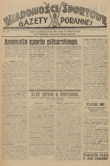 Wiadomości Sportowe Gazety Porannej. 1927, nr 70