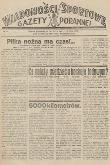 Wiadomości Sportowe Gazety Porannej. 1927, nr 74