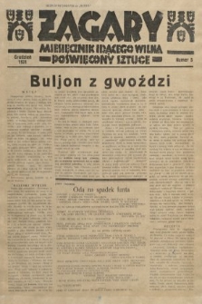 Żagary : miesięcznik idącego Wilna poświęcony sztuce. 1931, nr 5