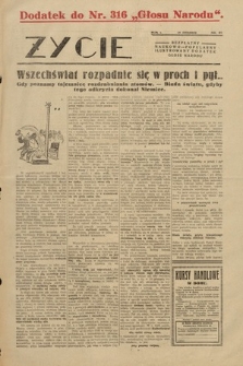 Życie : bezpłatny naukowo-popularny ilustrowany dodatek Głosu Narodu : dodatek do nr 316 „Głosu Narodu”. 1928, nr 27