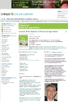 Journal of the Science of Food and Agriculture
