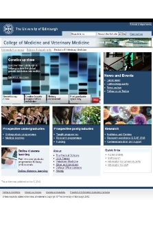 College of Medicine and Veterinary Medicine, University of Edinburgh