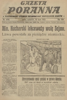 Gazeta Poranna : ilustrowany dziennik informacyjny wschodnich kresów. 1923, nr 6765