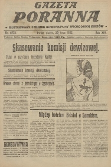 Gazeta Poranna : ilustrowany dziennik informacyjny wschodnich kresów. 1923, nr 6773