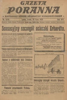 Gazeta Poranna : ilustrowany dziennik informacyjny wschodnich kresów. 1923, nr 6778