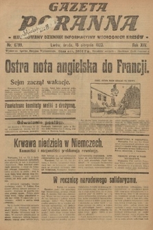 Gazeta Poranna : ilustrowany dziennik informacyjny wschodnich kresów. 1923, nr 6799