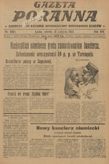 Gazeta Poranna : ilustrowany dziennik informacyjny wschodnich kresów. 1923, nr 6805