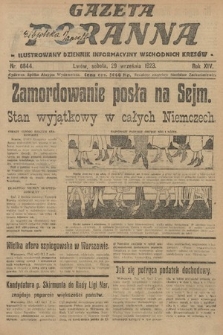 Gazeta Poranna : ilustrowany dziennik informacyjny wschodnich kresów. 1923, nr 6844