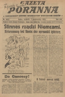 Gazeta Poranna : ilustrowany dziennik informacyjny wschodnich kresów. 1923, nr 6852