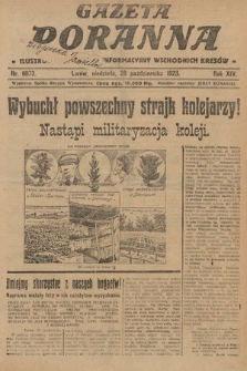 Gazeta Poranna : ilustrowany dziennik informacyjny wschodnich kresów. 1923, nr 6873