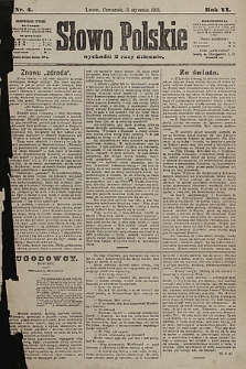 Słowo Polskie. 1901, nr 4