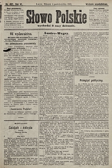 Słowo Polskie (wydanie popołudniowe). 1901, nr 457