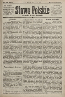 Słowo Polskie (wydanie popołudniowe). 1901, nr 540
