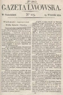 Gazeta Lwowska. 1819, nr 105