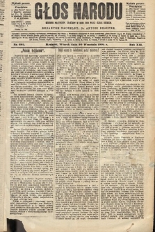 Głos Narodu : dziennik polityczny, założony w roku 1893 przez Józefa Rogosza (wydanie poranne). 1904, nr 261