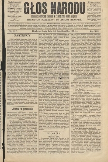 Głos Narodu : dziennik polityczny, założony w roku 1893 przez Józefa Rogosza (wydanie poranne). 1904, nr 297