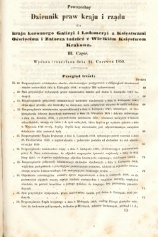 Powszechny Dziennik Praw Krajowych i Rządowych [...] = Allgemeines Landes-Gesetz- und Regierungs-Blatt [...]. 1849