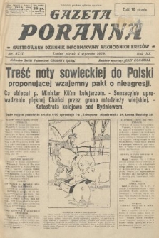 Gazeta Poranna : ilustrowany dziennik informacyjny wschodnich kresów. 1929, nr 8731