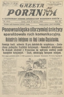 Gazeta Poranna : ilustrowany dziennik informacyjny wschodnich kresów. 1929, nr 8743