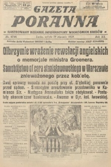 Gazeta Poranna : ilustrowany dziennik informacyjny wschodnich kresów. 1929, nr 8746