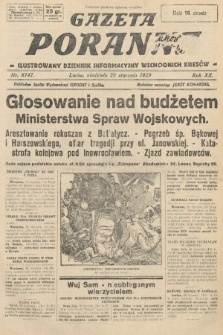 Gazeta Poranna : ilustrowany dziennik informacyjny wschodnich kresów. 1929, nr 8747