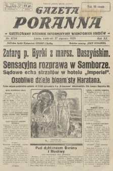 Gazeta Poranna : ilustrowany dziennik informacyjny wschodnich kresów. 1929, nr 8754