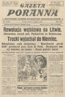 Gazeta Poranna : ilustrowany dziennik informacyjny wschodnich kresów. 1929, nr 8760