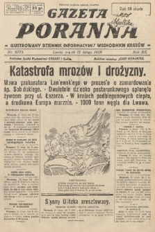 Gazeta Poranna : ilustrowany dziennik informacyjny wschodnich kresów. 1929, nr 8773