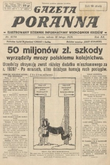 Gazeta Poranna : ilustrowany dziennik informacyjny wschodnich kresów. 1929, nr 8774