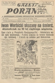 Gazeta Poranna : ilustrowany dziennik informacyjny wschodnich kresów. 1929, nr 8775