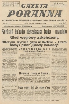 Gazeta Poranna : ilustrowany dziennik informacyjny wschodnich kresów. 1929, nr 8777