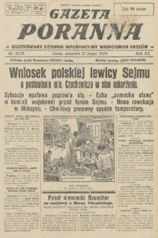 Gazeta Poranna : ilustrowany dziennik informacyjny wschodnich kresów. 1929, nr 8779
