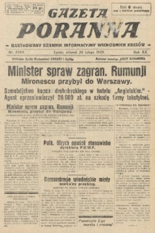 Gazeta Poranna : ilustrowany dziennik informacyjny wschodnich kresów. 1929, nr 8784
