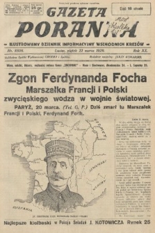 Gazeta Poranna : ilustrowany dziennik informacyjny wschodnich kresów. 1929, nr 8808