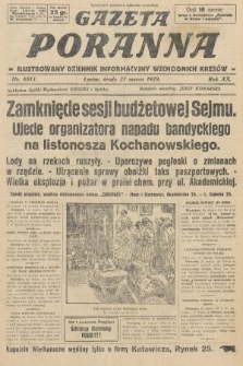 Gazeta Poranna : ilustrowany dziennik informacyjny wschodnich kresów. 1929, nr 8813
