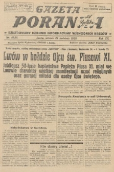Gazeta Poranna : ilustrowany dziennik informacyjny wschodnich kresów. 1929, nr 8838