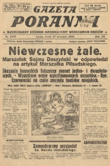 Gazeta Poranna : ilustrowany dziennik informacyjny wschodnich kresów. 1929, nr 8991
